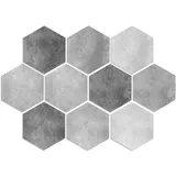 10 Stk Bodenaufkleber Aus Vinyl Abnehmbare Fliesenaufkleber Sechskant Ohne Boden Sechseckiger Fliesenaufkleber Backsplash-abziehbilder Entfernbare Wandaufkleber Wandgemälde Hexagon