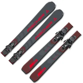 Fischer Herren Racing Ski RC Fire SLR PRO + RS 9, Grau,
