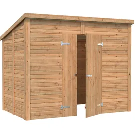 Palmako Leif Gerätehaus 273 x 170 cm Hellbraun Tauchgrundiert