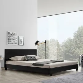 [corium] Polsterbett 180 x 200 cm Schwarz