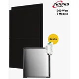 Balkonkraftwerk 1000 Watt, Bifazial Komplettset mit EcoFlow STREAM Ultra X - 0 % MwSt. (gem. § 12 Abs. 3 UStG)