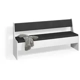 livinity® Esszimmer-Eckbank, Tiberio, Weiß, 41.5 x 166.6 cm