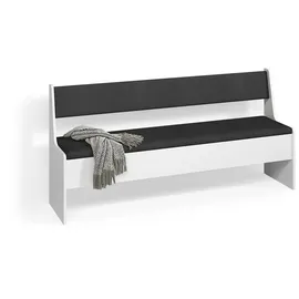livinity® Esszimmer-Eckbank, Tiberio, Weiß, 41.5 x 166.6 cm
