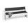livinity® Esszimmer-Eckbank, Tiberio, Weiß, 41.5 x 166.6 cm