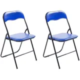 CLP 2er Set Klappstuhl Felix blau/schwarz