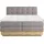 Home Affaire Boxspringbett HOME AFFAIRE "Naome", grau (stone), B:161cm L:217cm, 100% Polyester, Komplettbetten, Boxspringbett, Boxspringbett, Inklusive Topper