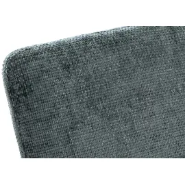 Mendler Esszimmer-Set HWC-G55, 4er-Set Stuhl mit Armlehne+Sitzbank 160cm, Edelstahl gebürstet Stoff/Textil Chenille ~ blau-grün