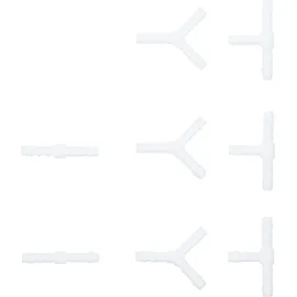 BGS Schlauchverbinder Sortiment 6 mm 8 tlg. weiß