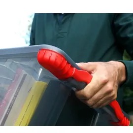 Rotho Evo Total Protection Aufbewahrungsbox 39,3 x 28,3 x 16,0 cm 3-tlg. rot
