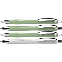 Schneider Kugelschreiber Slider Rave XB farbsortiert, Schreibfarbe: blau, 3 St. + GRATIS 1 Slider Rave XB weiß