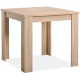Homestyle4u Esstisch Braun, Holz, Quadratisch,Quadratisch, 80x75x80 cm, Esszimmer, Tische, Esstische