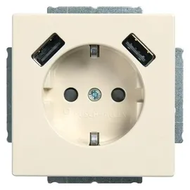 Busch-Jaeger Doppelsteckdose 20 EUCB2USB-82 Weiß