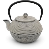 Bredemeijer graue gusseiserne Teekanne 1.1 Liter - Asia Gusskanne Jang mit Edelstahl-Teefilter-Sieb
