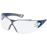 Uvex pheos cx2 Schutzbrille - Beschlagfrei & Kratzfest - Transparent/Blau-Grau
