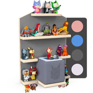 Little Moonshine Regal - Original Wandregal kompatibel mit Toniebox und 32 Figuren - Praktische Tonie-Aufbewahrung mit magnetischem Design - Ideal für Kinderzimmer und Wanddeko