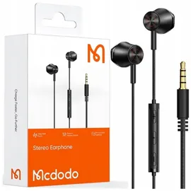 Wisam® Mcdodo Micro Star Series Stereo Kopfhörer 3,5mm Aux (schwarz) | Gr.: onesize