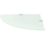 vidaXL Eckablage 25 x 25 cm Weiß