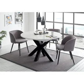 58 aufm Kessel Edda 110 x 78 x 110 cm schwarz/weiß