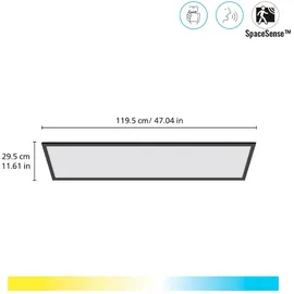 WIZ Panel Deckenleuchte Rechteckig Tunable White 3400lm Schwarz Einzelpack