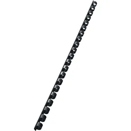 Leitz 35041 Plastikbinderücken, A4, Kunststoff, 8 mm, 45 Blatt, 100 Stück, schwarz