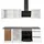 kochstation Winkelküche L-Form 220 cm weiß