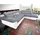 Cotta Ecksofa "Speedway L-Form", grau (weiß, grau), B:262cm H:79cm T:102cm, Kunstleder SOFTLUX / Struktur (100% Polyester);Edles Flachgewebe (100% Polyester) / Feine Struktur (100% Polyester);Kunstleder SOFTLUX / Luxus-Microfaser (100% Polyester), Sofas,