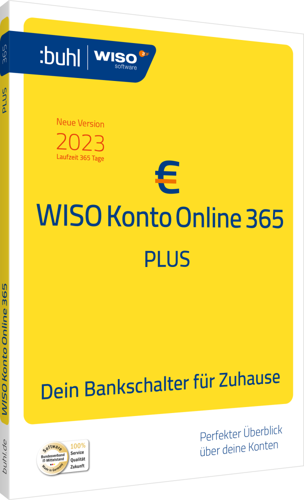 Wiso Konto Online Plus 365 | Windows | Sofortownload + Produktschlüssel