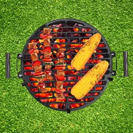 Relaxdays Grillfass Gusseisen 46 x 36 x 39 cm