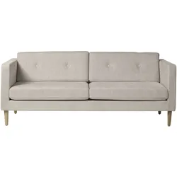 FDB Møbler L42 Firhøj Sofa 2,5-Sitzer, eiche natur / beige