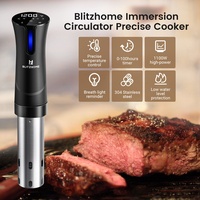 Blitzhome Sous-Vide-Stick 1100W Vakuum Garen Kochen Erwärmen Warmhalten NEW DE