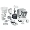 BOSCH Küchenmaschine MUM5 MUM5XL72, grau (mineral grau, silber), B:28cm H:28,2cm T:27,1cm, Küchenmaschinen, mit umfangreichem Zubehör