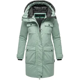 Navahoo Damen, Winterjacke Jacke mit Kapuze Eissturm 14 Smokey Mint Gr. S - S