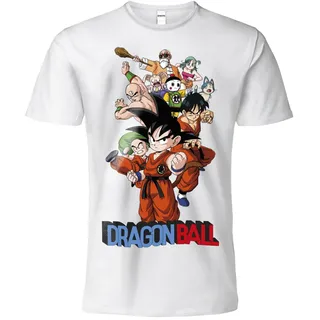 Sabor srl T-Shirt Modell Dragonball Figuren Saga Weiß Kurzarm 100 Prozent Baumwolle Unisex Offizielles Produkt Kindergrößen Erwachsene und Jungen, Weiß, 9-11 Jahre, TDBS.BI - 9-11 Jahre