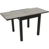 DEGAMO FARO Ausziehtisch 70/140 x 70 x 75 cm grau