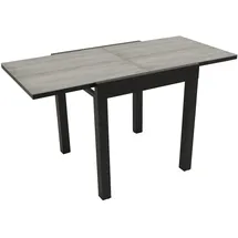 DEGAMO FARO Ausziehtisch 70/140 x 70 x 75 cm grau