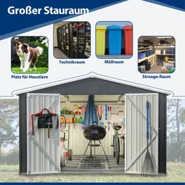 larfoek Gartenhaus 2,5 x 3 m Grau