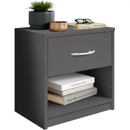 SchlafKONTOR Nachtkommode Graphit -