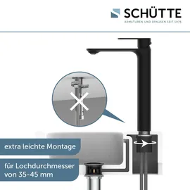 Schütte Montana Einhandmischer Schwarz