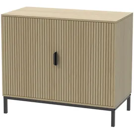 Vicco Lennox 80 x 69 cm Eiche / Schwarz