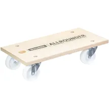 Wagner System GmbH WAGNER Transporthilfe Multiplex BIRKE 24 mm 59 x 30 x 14,5 cm, Rollen Ø 100 mm, Tragkraft 500 kg