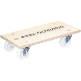 Wagner System GmbH WAGNER Transporthilfe Multiplex BIRKE 24 mm 59 x 30 x 14,5 cm, Rollen Ø 100 mm, Tragkraft 500 kg
