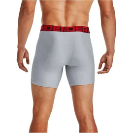 Under Armour UA Tech 6 Boxerjock mod gray light heather/jet gray light heather-011 M 2er Pack