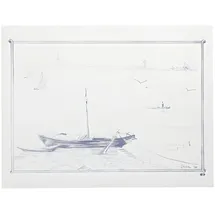 Papstar Tischsets, Papier 30 cm x 40 cm weiss „Ruderboot“,