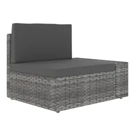vidaXL Garten-Lounge-Set grau 49527