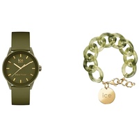 Ice - Jewellery - Chain Bracelet - Opaline Green + Ice solar Power - Khaki - Small - 3H