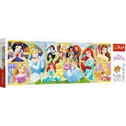 Trefl 500 Piece Panorama Puzzle - Disney Princesses: Return to the World of Princesses