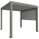 Biohort Sonnenschutzrollo zu Pergola 10 x 235 x 327 cm Quarzgrau-Metallic
