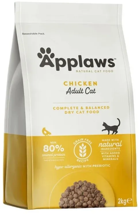 Applaws Adult Huhn Trockenfutter für Katzen 2kg (Rabatt für Stammkunden 3%)