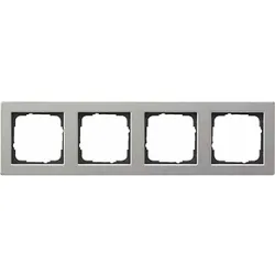Gira E2 Rahmen, 4f, edelstahl, Metall, geeignet für Unterputz-Installation