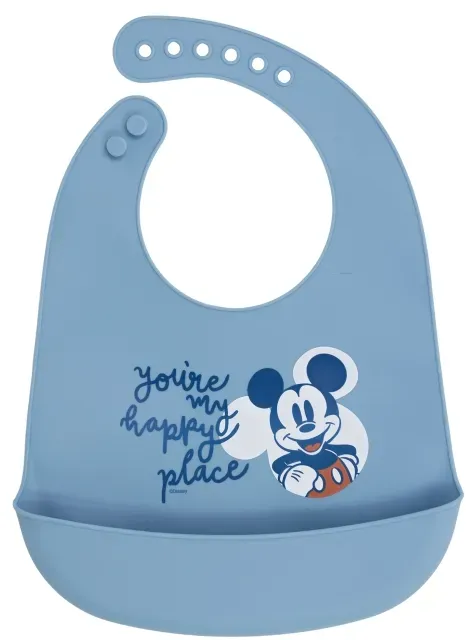 Baby Silikonlatz Mickey Mouse BABY - blau